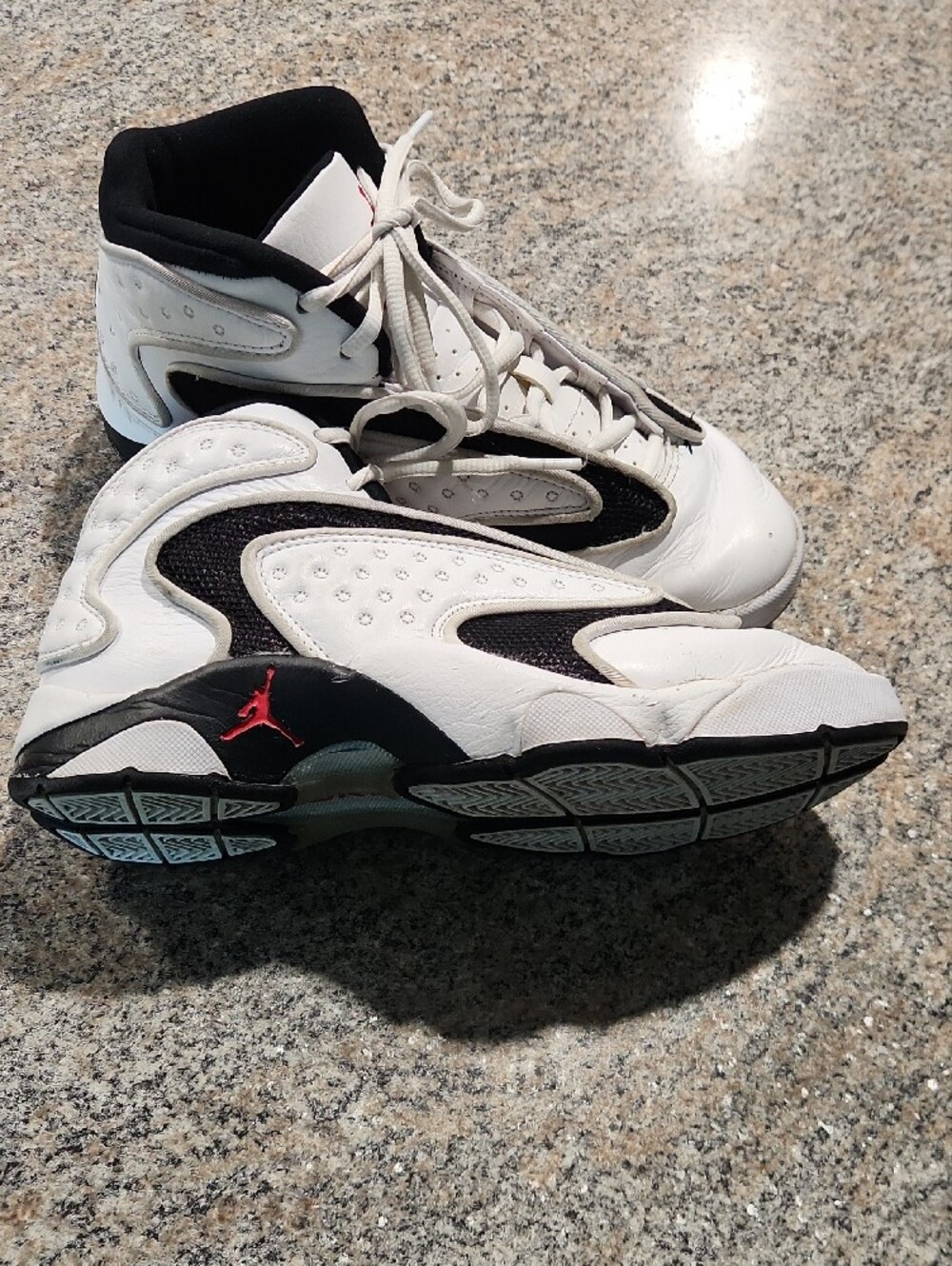 Air Jordan OG Women’s White Black Red Sneakers Size 8 Retro Basketball Shoes